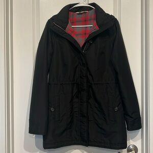 Holister Black Coat Sz Medium